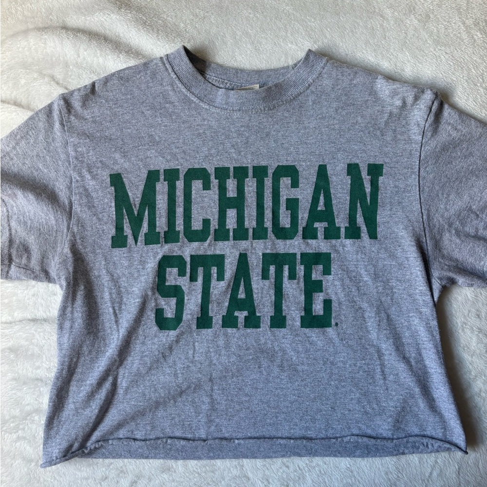 Gray Michigan State T-Shirt